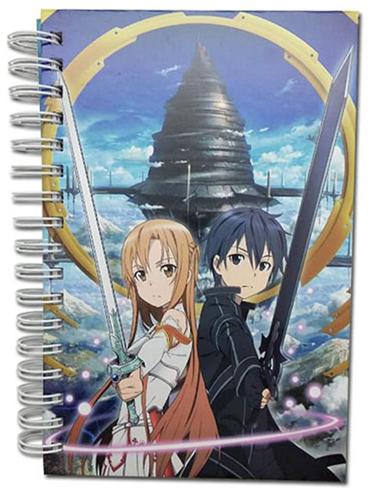 Great Eastern Entertainment Sword Art Online Kirito & Asuna Hardcover Notebook Multi-colored, 10"