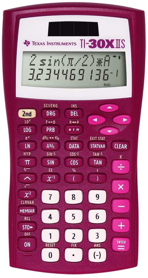 Texas Instruments TI-30XIIS Scientific Calculator, Raspberry