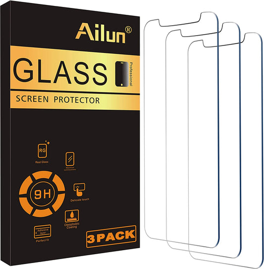 Ailun Glass Screen Protector Compatible for iPhone 12/12 Pro 2020 6.1 Inch 3 Pack Case Friendly Tempered Glass