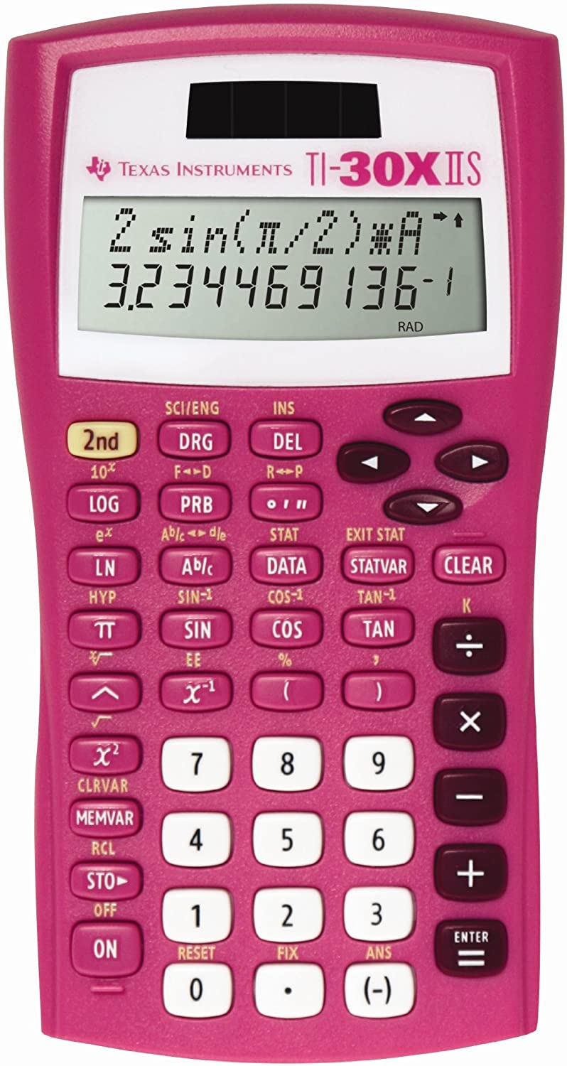 Texas Instruments TI-30XIIS Scientific Calculator, Pink