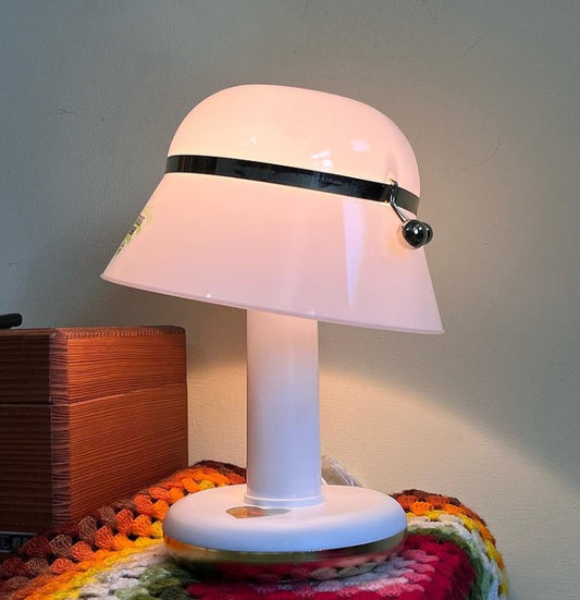 Early Japanese Lady's Hat Touch Table Lamp