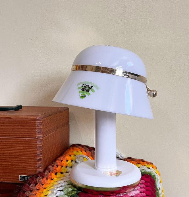 Early Japanese Lady's Hat Touch Table Lamp