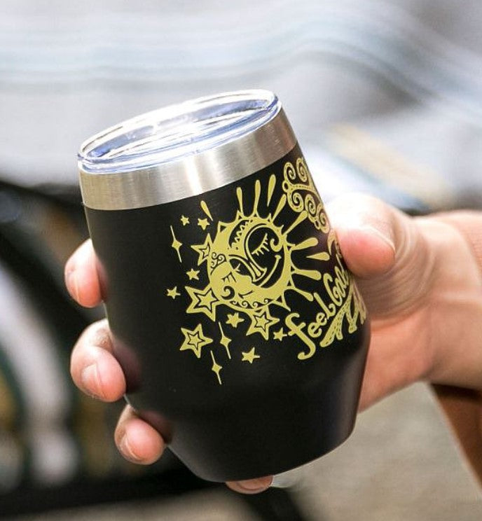 Sun Moon Stainless Steel Tumbler